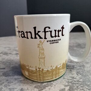 Rare Starbucks Coffee Mug Cup Global Icon  Series, Frankfurt, 16 oz